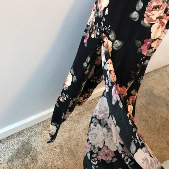 Large Floral Off The Shoulder Dress - Picture 8 of 15